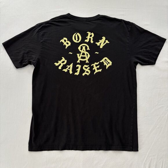BORN X RAISED Other - Born x Raised “SA” Black XL T-Shirt Gothic Logo Streetwear Rare Vintage Style